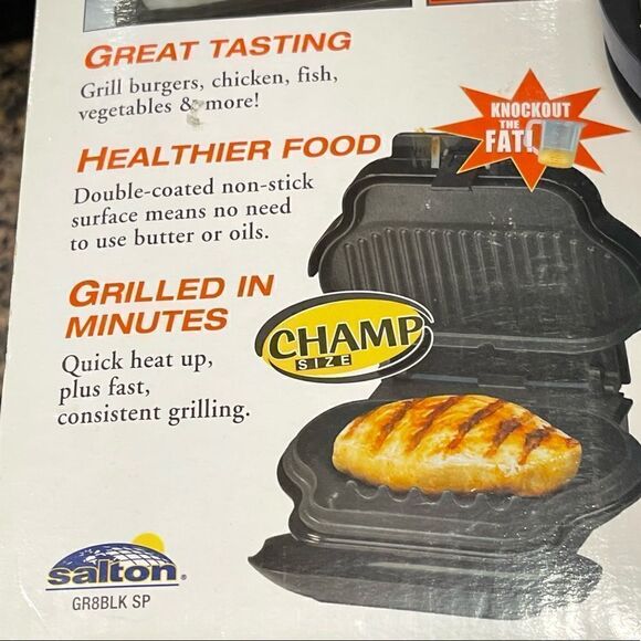George Foreman “Champ” Size Grilling Machine Scraper Original Box - Picture 13 of 16